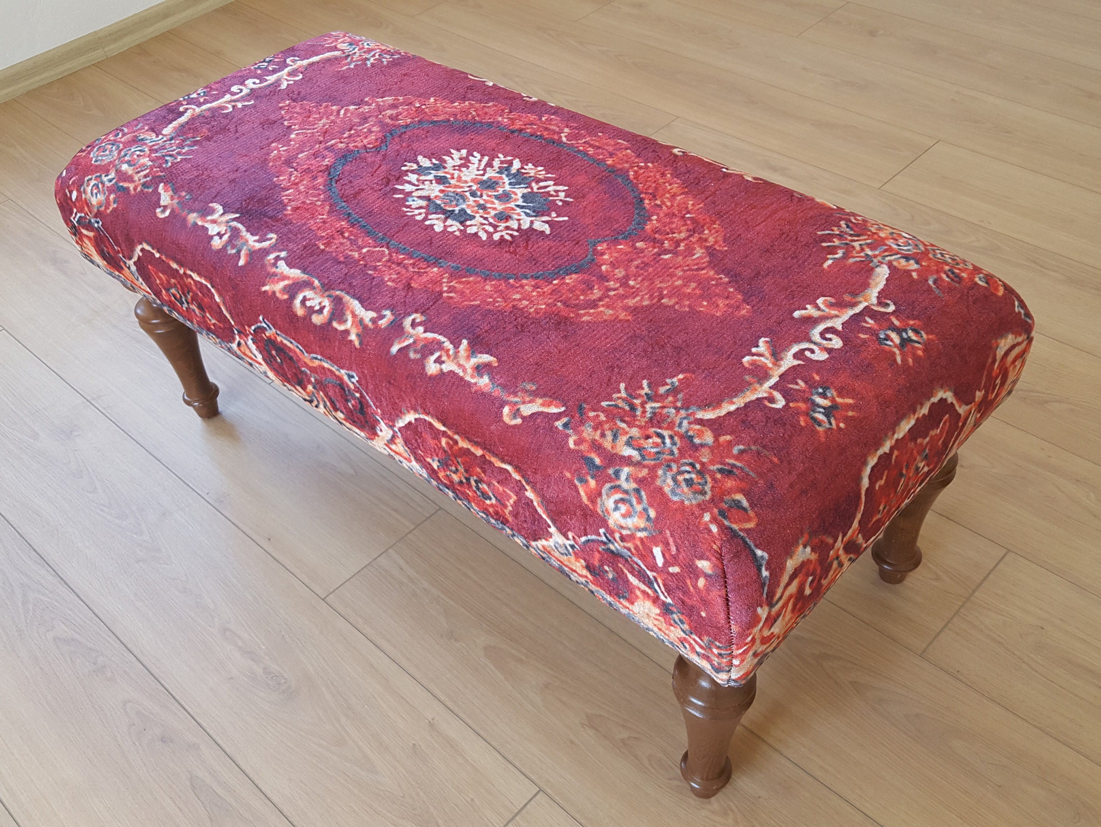 Colorful Kilim Bench Indian Furniture Long Rug Bench Etsy UK