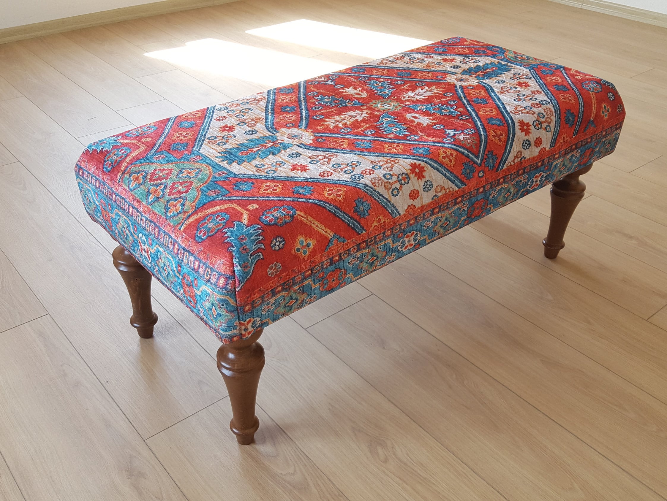 Kilim Ottoman Pouf , Modern Pouf Ottoman , Ottoman Vintage Kilim Ottoman Pouf , Modern Pouf Ottoman , Ottoman Vintage
