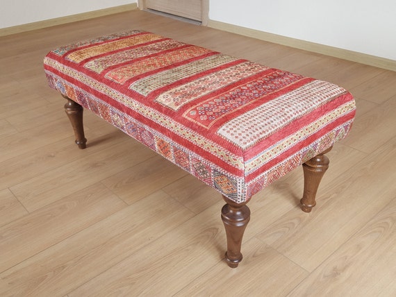 Kilim Coffee Table Modern Coffee Table Ottoman Upholstered