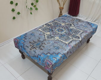 Turkish Boho Bench , Ottoman Bench , Baroque Coffee Table , Ikat Syle Ottoman , Patio Furniture , Texas Style Ottoman