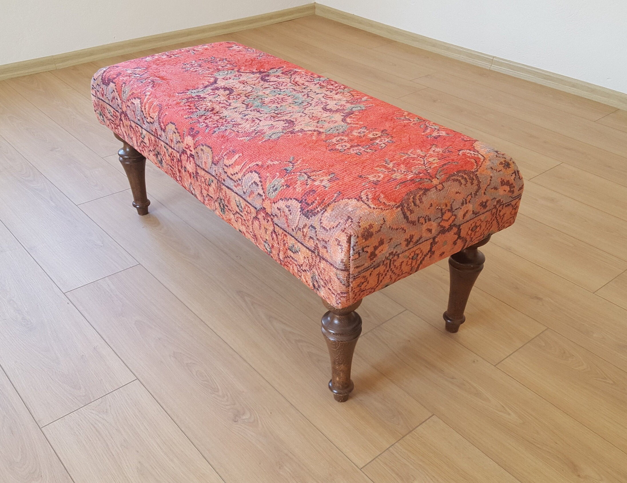 Kilim bench outlet restoration hardware