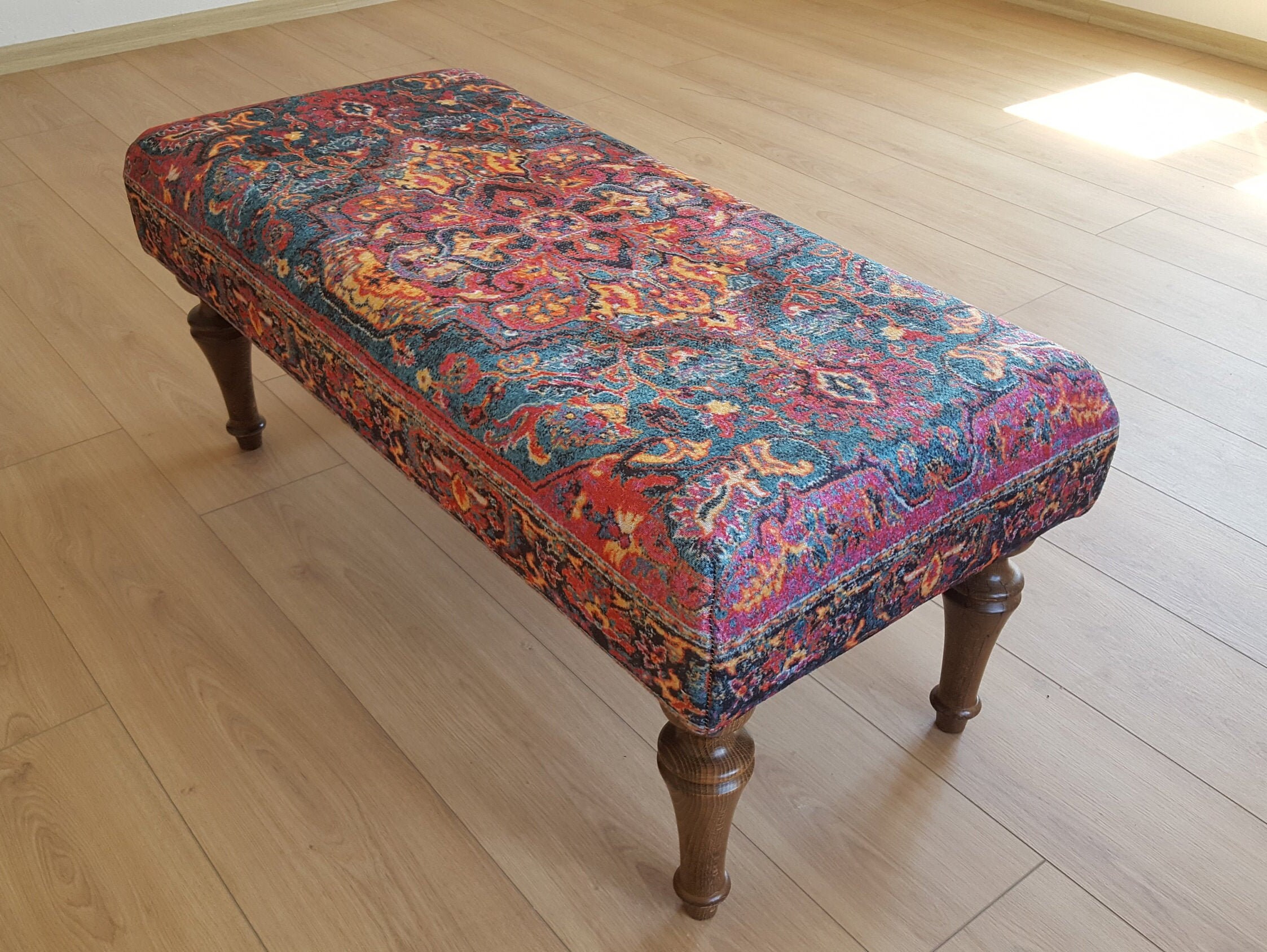 Handmade Rug Bench Entrway Benches Livingroom Benches Etsy