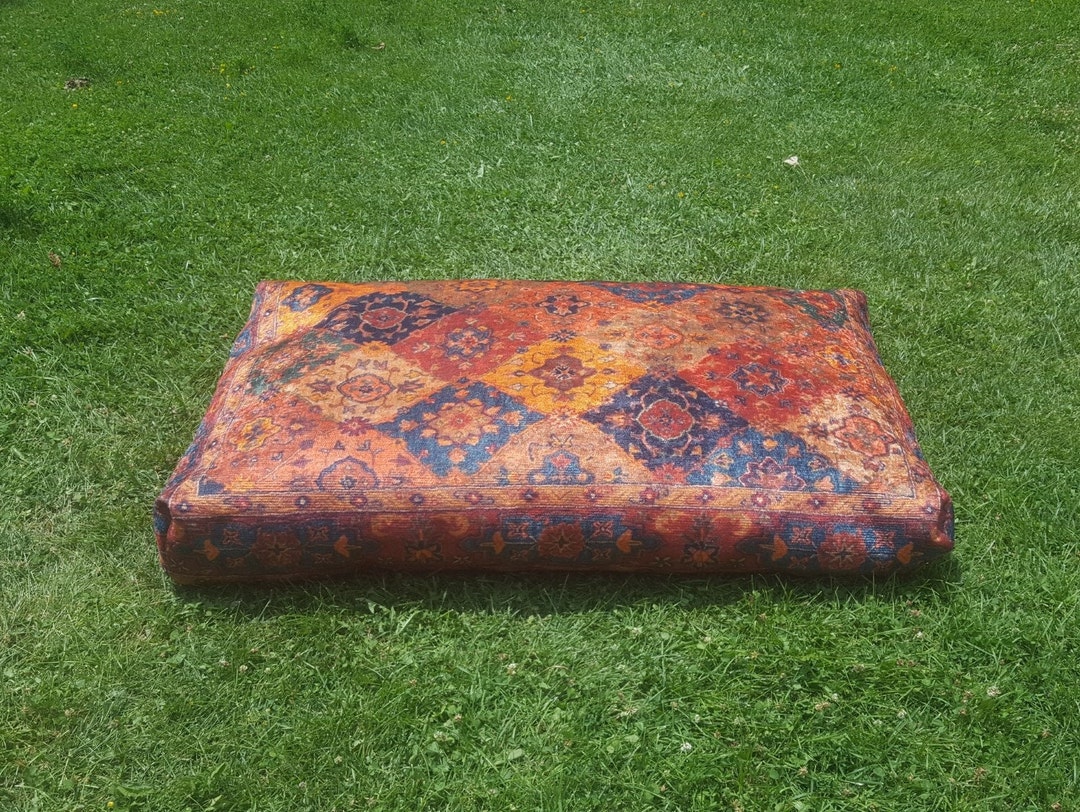 Moroccan Rug Cushion Poufs for Seating Kilim Floor Cushion Etsy