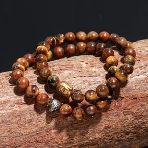 Tiger Eye Bracelet | Tiger Eye Gemstone Jewelry | Beads Bracelet | Beaded Bracelet | Gift For Her | Healing Bracelet |Stone Bracelet Jewelry