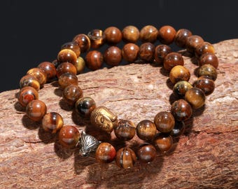 Tiger Eye Bracelet | Tiger Eye Gemstone Jewelry | Beads Bracelet | Beaded Bracelet | Gift For Her | Healing Bracelet |Stone Bracelet Jewelry