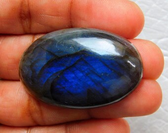 Labradorite Cabochon Gemstone For Jewelry Making | 44x27 mm Oval Shape Flat back Labradorite Loose Cabochon | Labradorite Stone 88.45 Ct