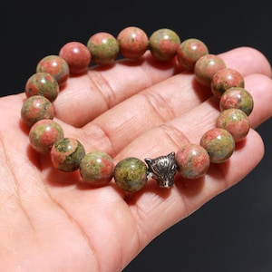 Unakite Bracelet | Gemstone Bracelet | Unakite Jewelry | Beads Bracelet | Beaded Bracelet | Gift For Her | Bracelet For Her | Stone Jewelry