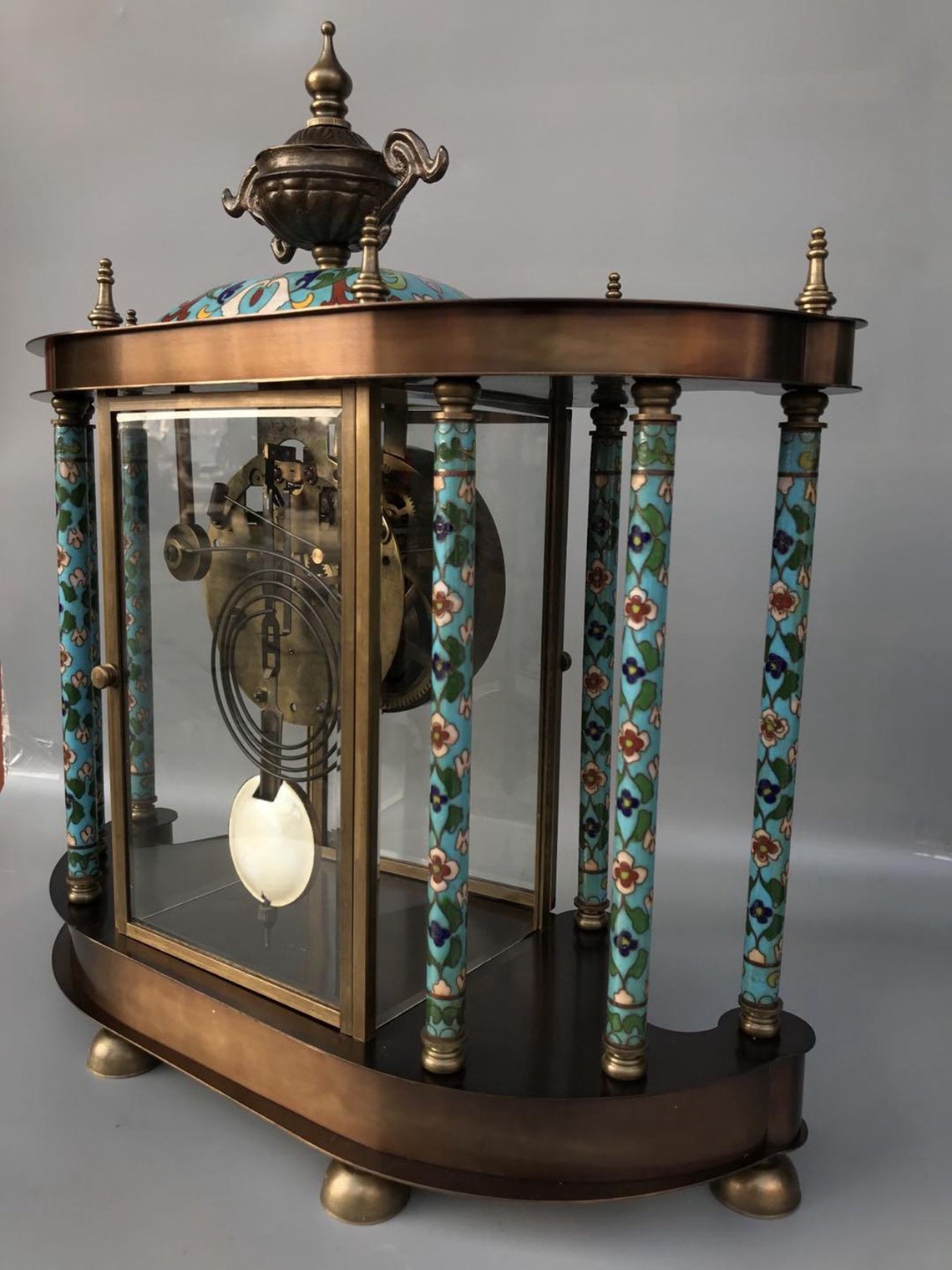 Collection of Chinese antique enamel mechanical ancient clocks Etsy