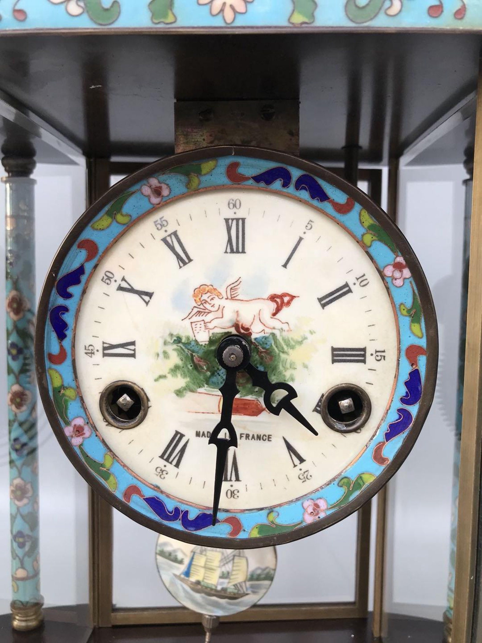 Collection of Chinese antique enamel mechanical ancient clocks Etsy