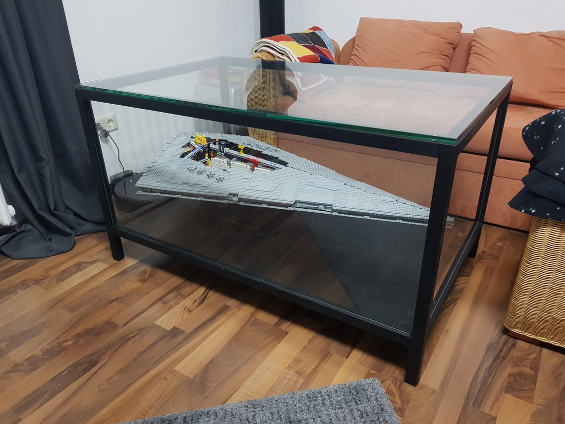Customizable Coffee Table Display Case for Collectibles Lego Etsy