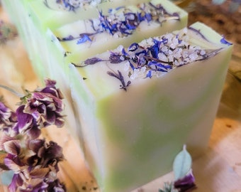Patchouli & Peppermint | Artisan Handmade Soap | Cold Processed Soap | Handcrafted | Vegan | All Natural | ORGANIC | SHEA BUTTER | Clay Soap