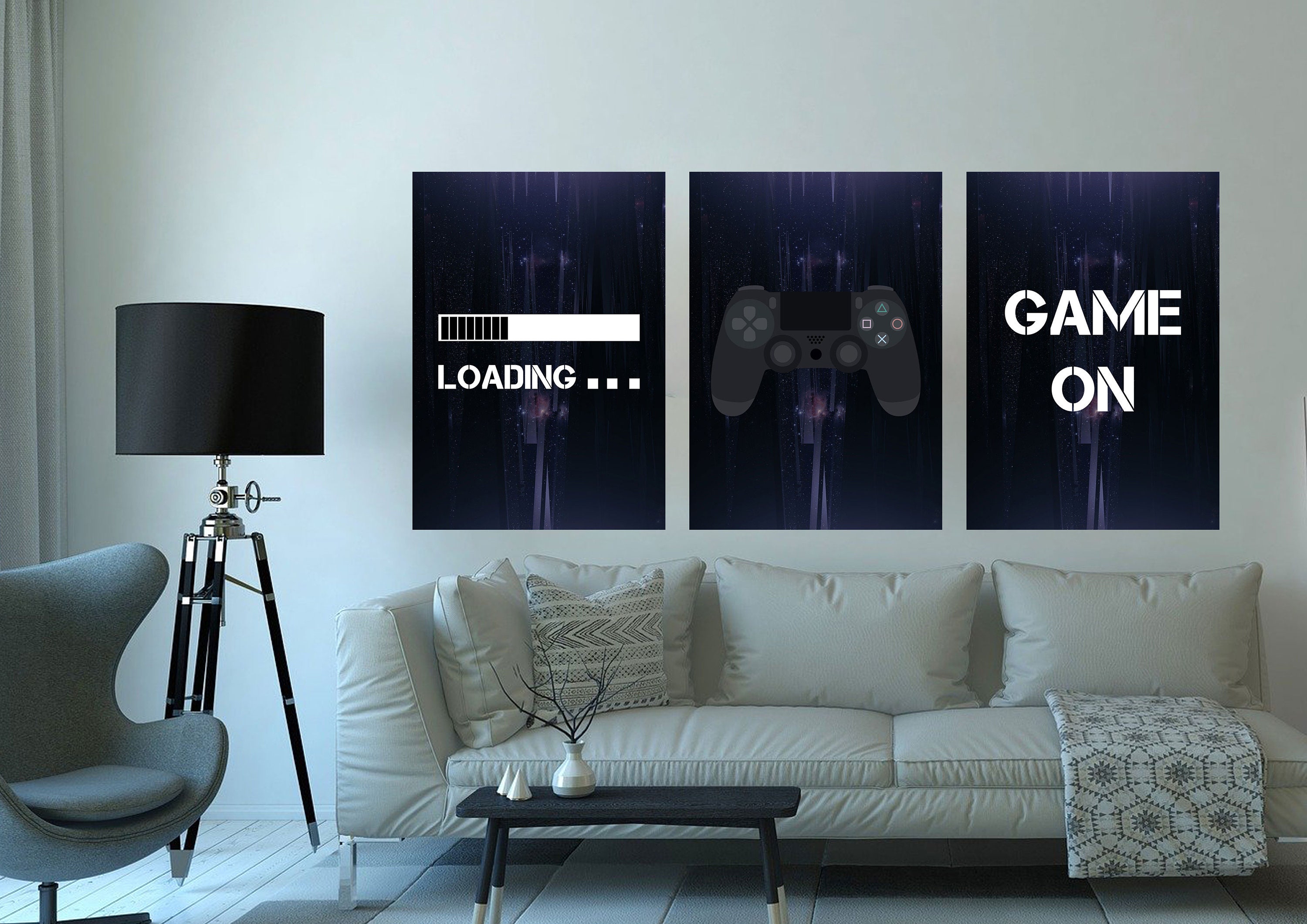 Gaming Wall Art Set of 3 Gaming Prints Set Video Game Print Etsy UK