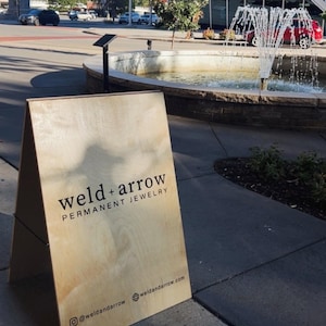 A-Frame Sidewalk Sign | Custom Business Sign | Business Sign | Sandwich Sign | Wood Sign | Signage
