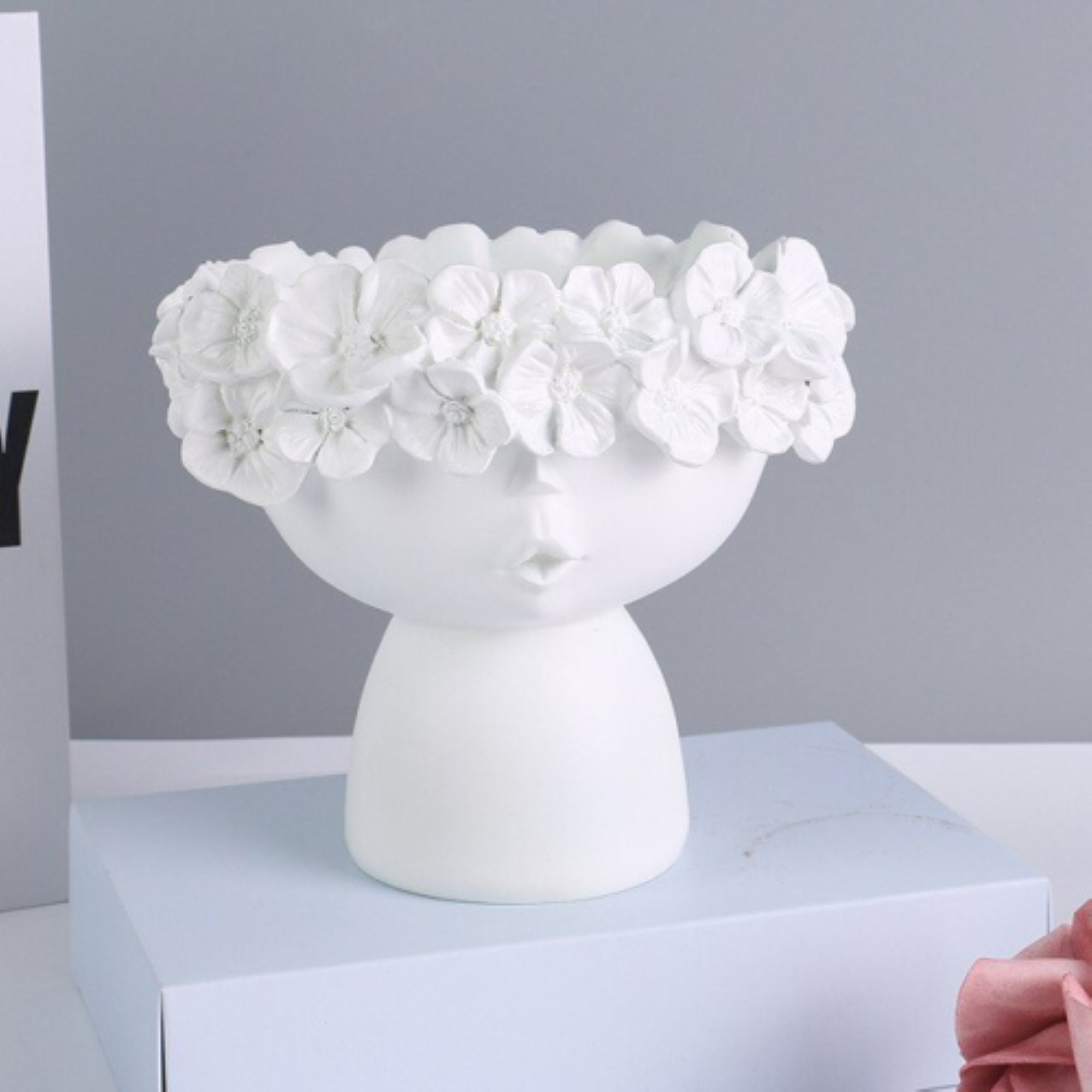 Nordic Resin Face Flower Vase Modern Home Ornaments for | Etsy UK