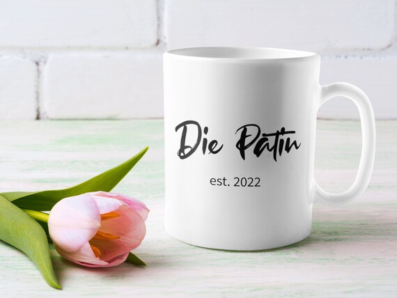 „Patentante Fragen“ Tasse – Geschenk Für Patin Zur Taufe, 330 Ml, Spülmaschinenfest