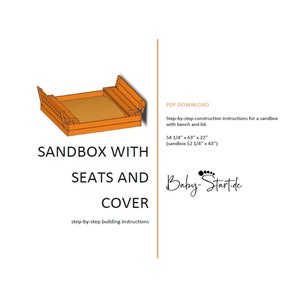 sandbox with seats and cover / DIY / step-by-step building image 6