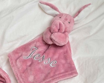 Babies personalised bunny comforter