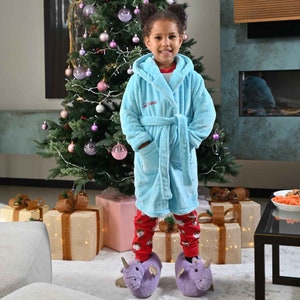 Vestaglia con cappuccio super morbida personalizzata per bambine