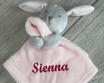 Babies personalised bunny comforter