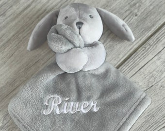 Doudou lapin personnalisé bébé