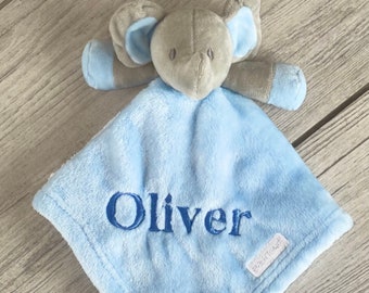 Babies personalised elephant comforter