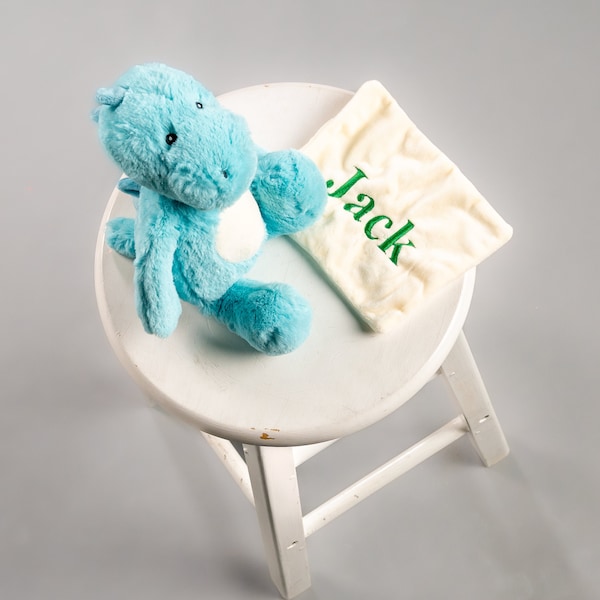 Dinosaur personalised plush toy comforter