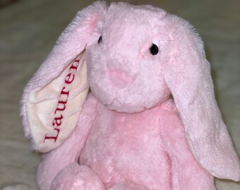 pink plush bunny
