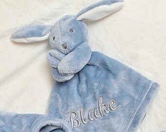 Doudou lapin personnalisé pour bébé