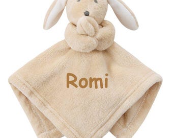 Babies personalised bunny comforter