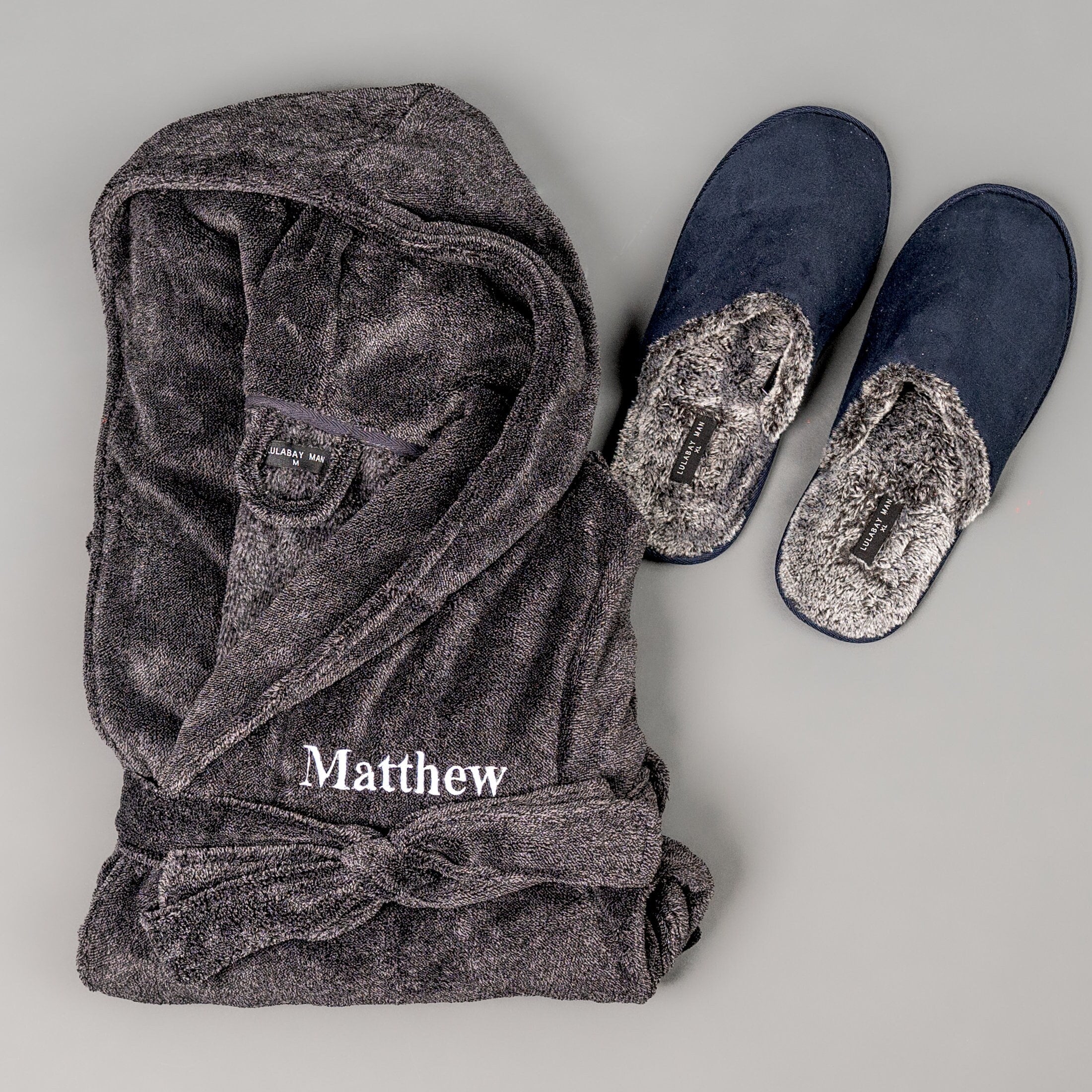 Matching dressing online gown and slippers
