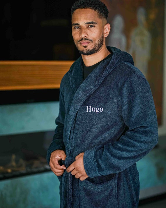 next mens personalised dressing gown