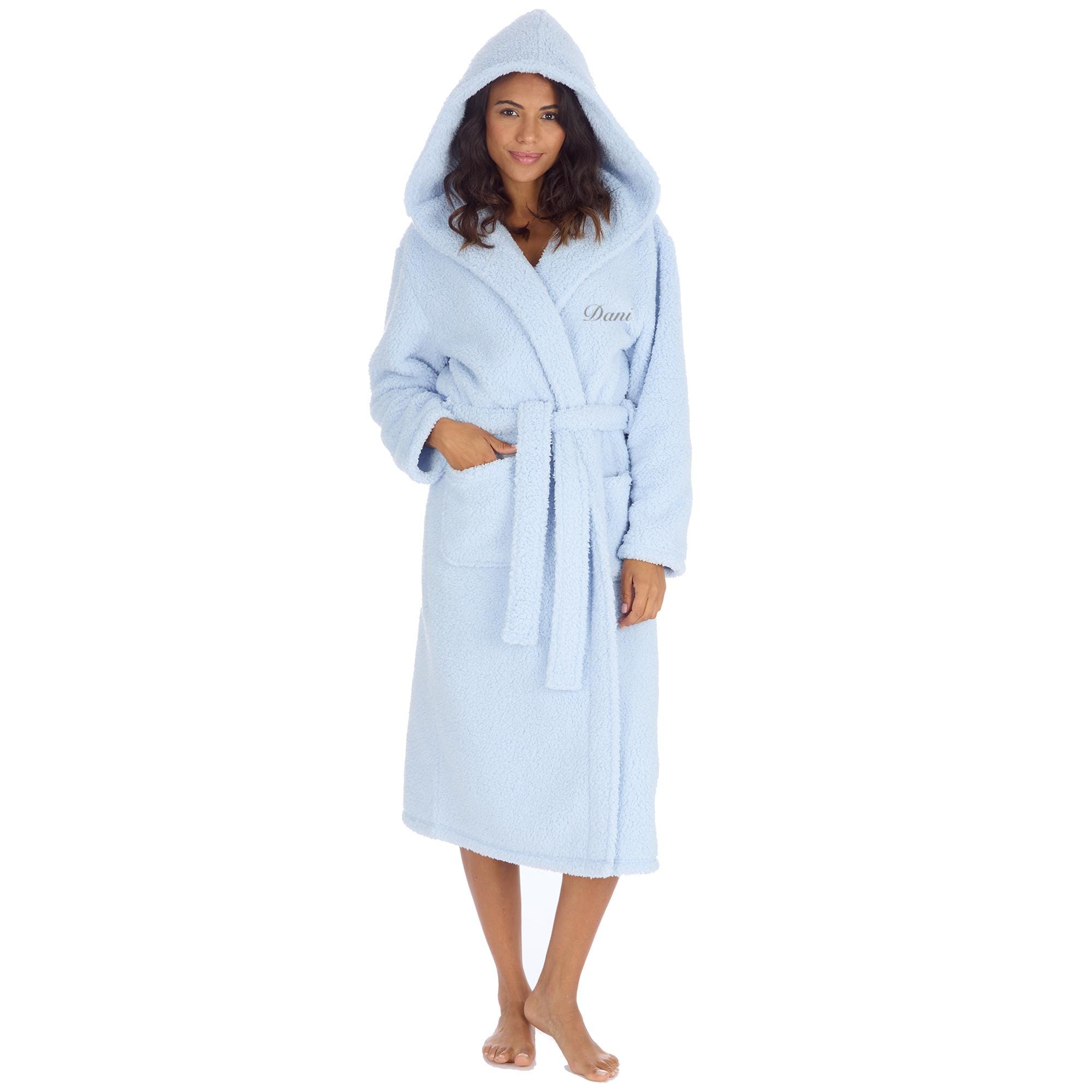 chinese dress ladies Palermo Cotton Waffle Lined Bath Robe Dressing Gown White Green Navy Grey –  The Fine Cotton Company main image 1