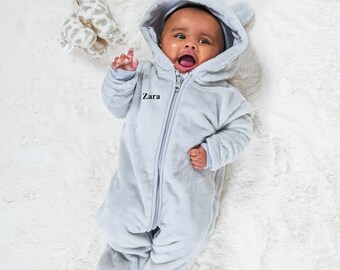 infant fleece snowsuit