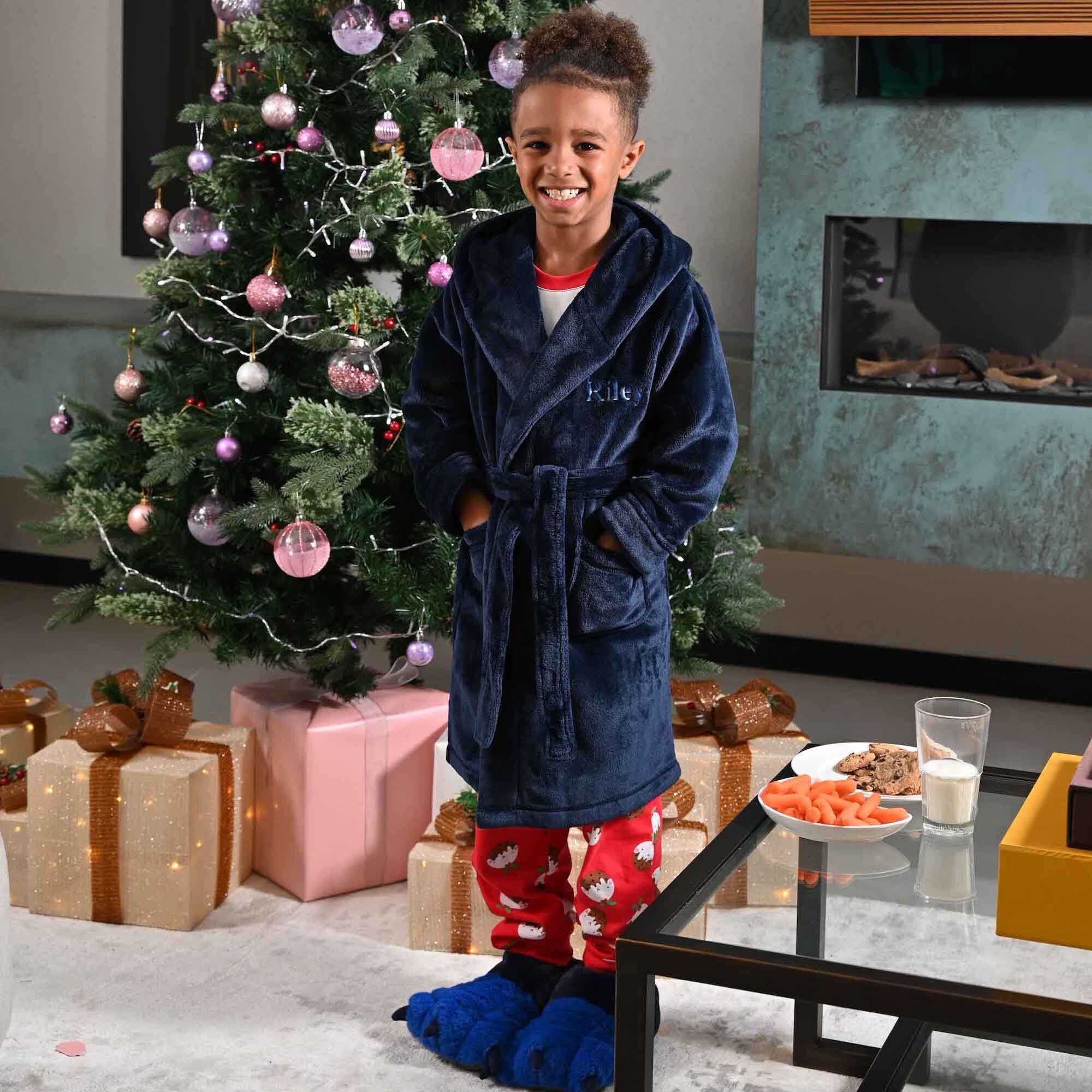 super soft personalised dressing gown