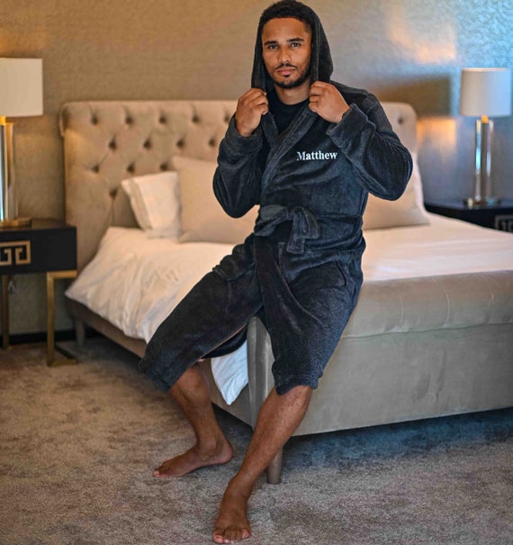 next mens personalised dressing gown