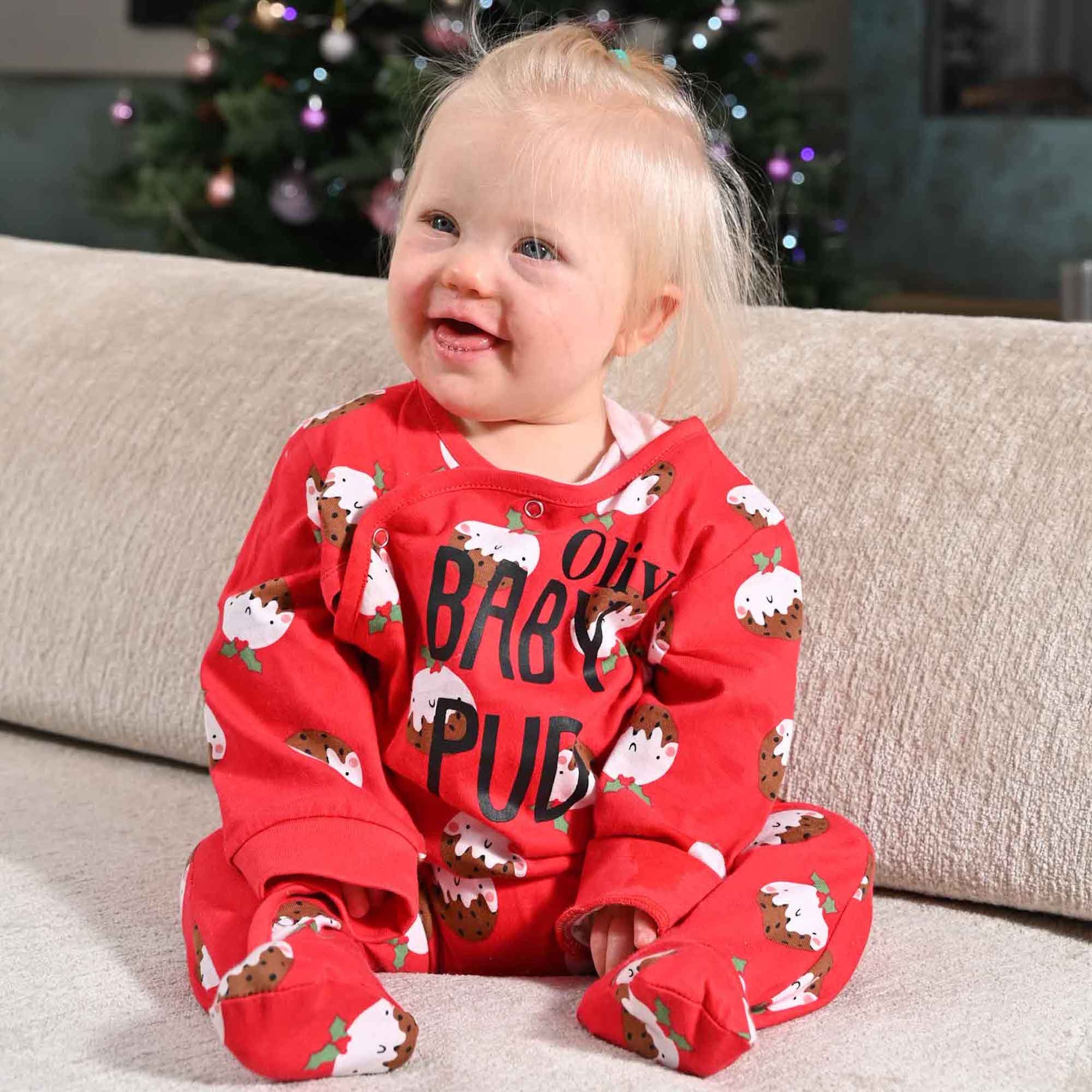 Christmas pudding cheap sleepsuit