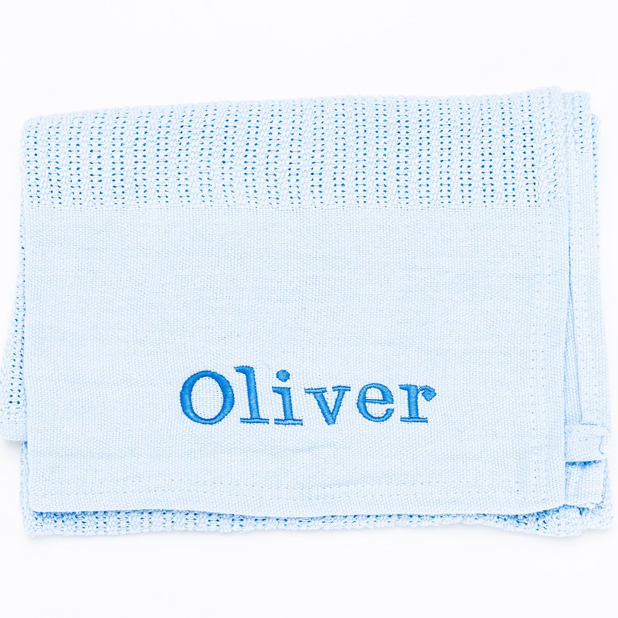 Babies Luxury Heavy Knit Cellular Panel Blanket Blue - Etsy