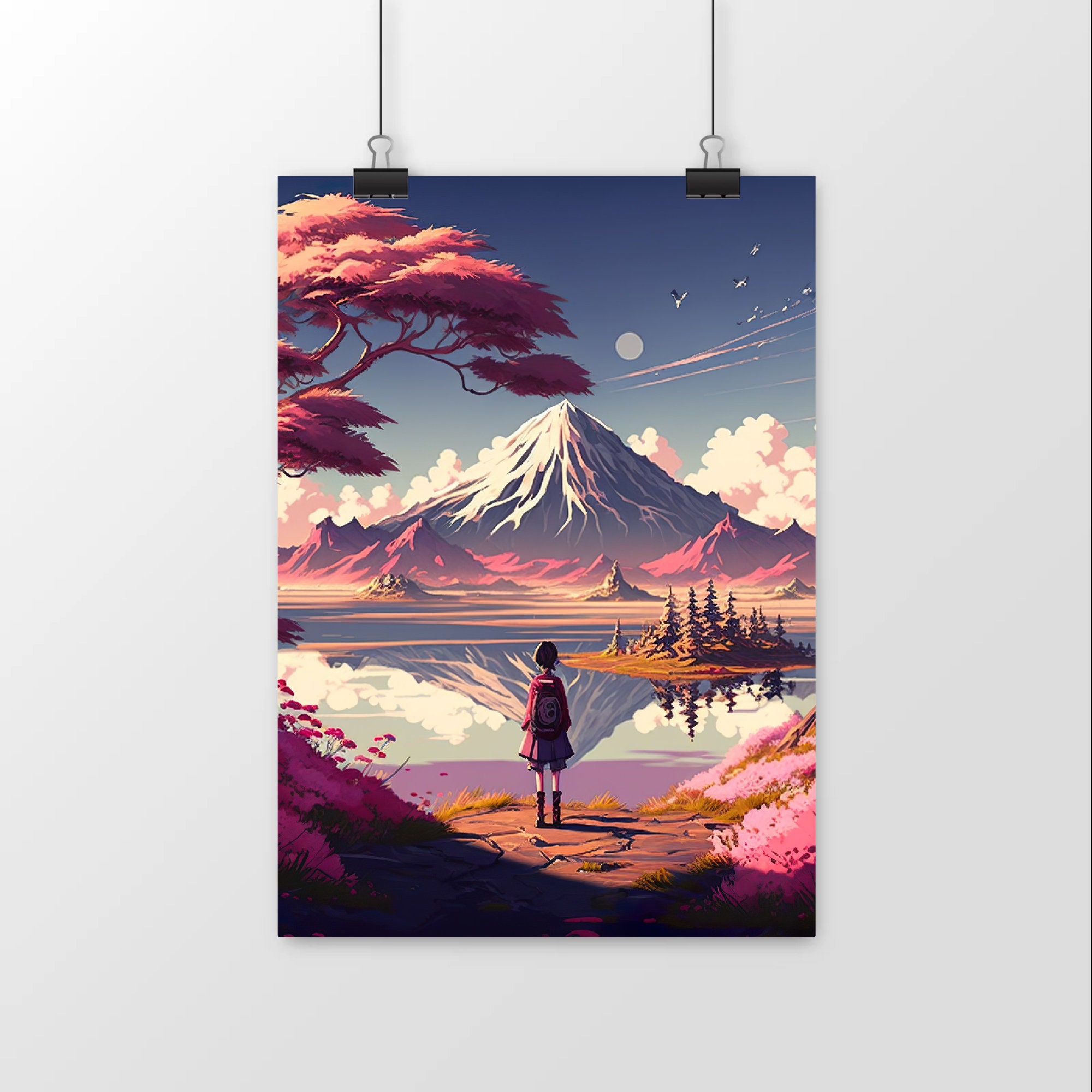 Anime Girls Beautiful Scene Anime Hd Matte Finish Poster Paper Print -  Animation & Cartoons posters in India - Buy art, film, design, movie,  music, nature and educational paintings/wallpapers at