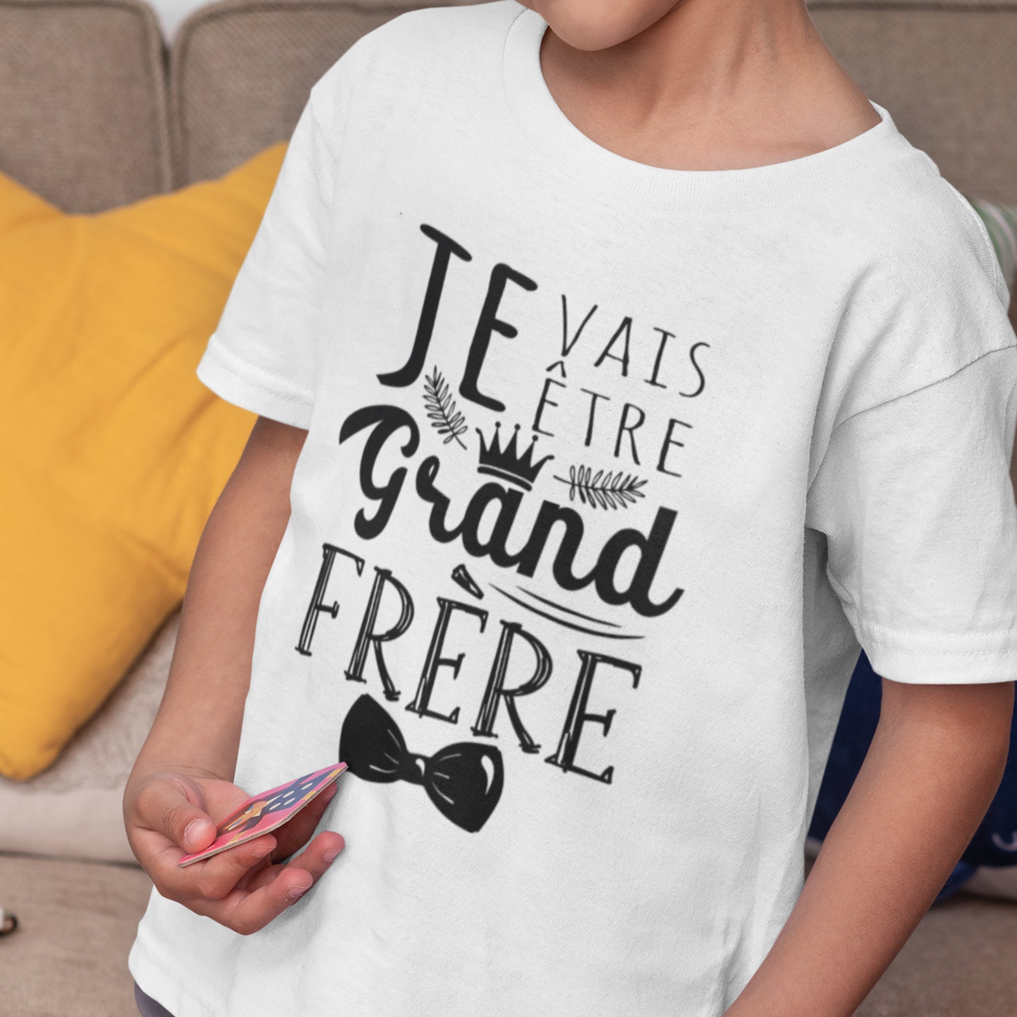 Tshirt annonce grand frère/ je vais
