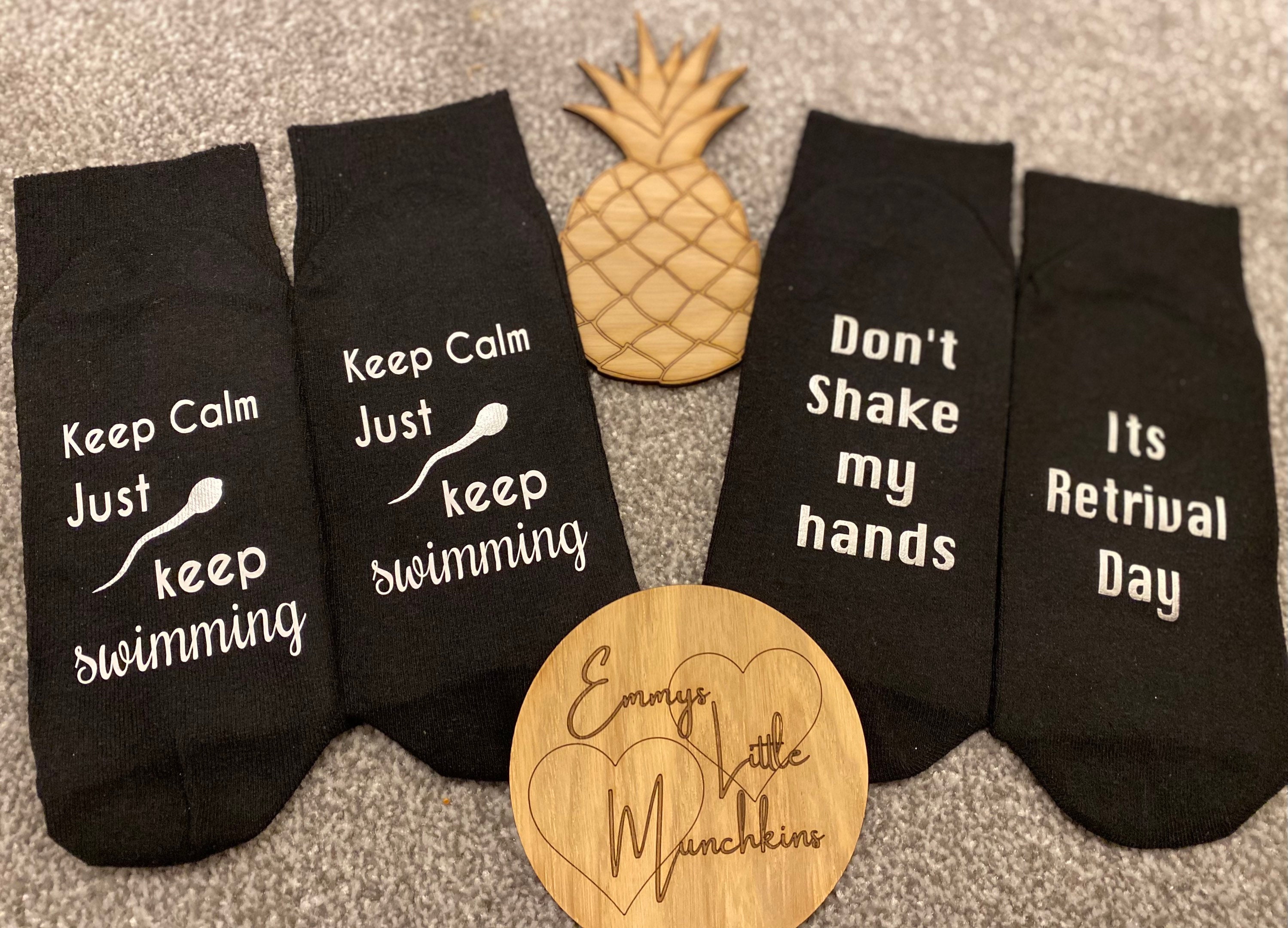 Mens fertility socks retrival day ivf socks mens sperm Etsy