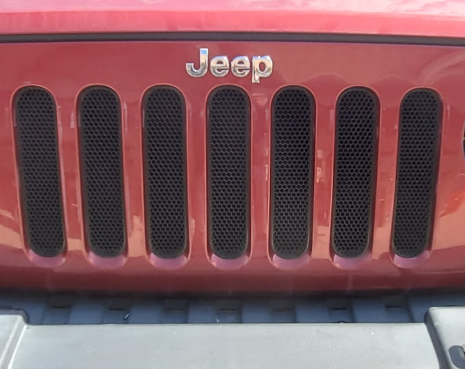 Solid Black Grill Inserts for the Jeep Wrangler JK Etsy