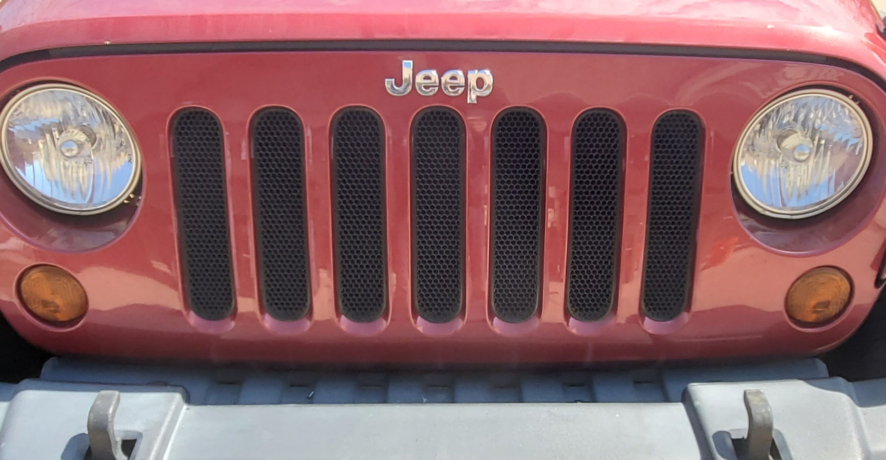 Solid Black Grill Inserts for the Jeep Wrangler JK - Etsy