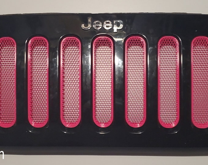 Hot Pink Grill Inserts for the Jeep Wrangler JK Etsy