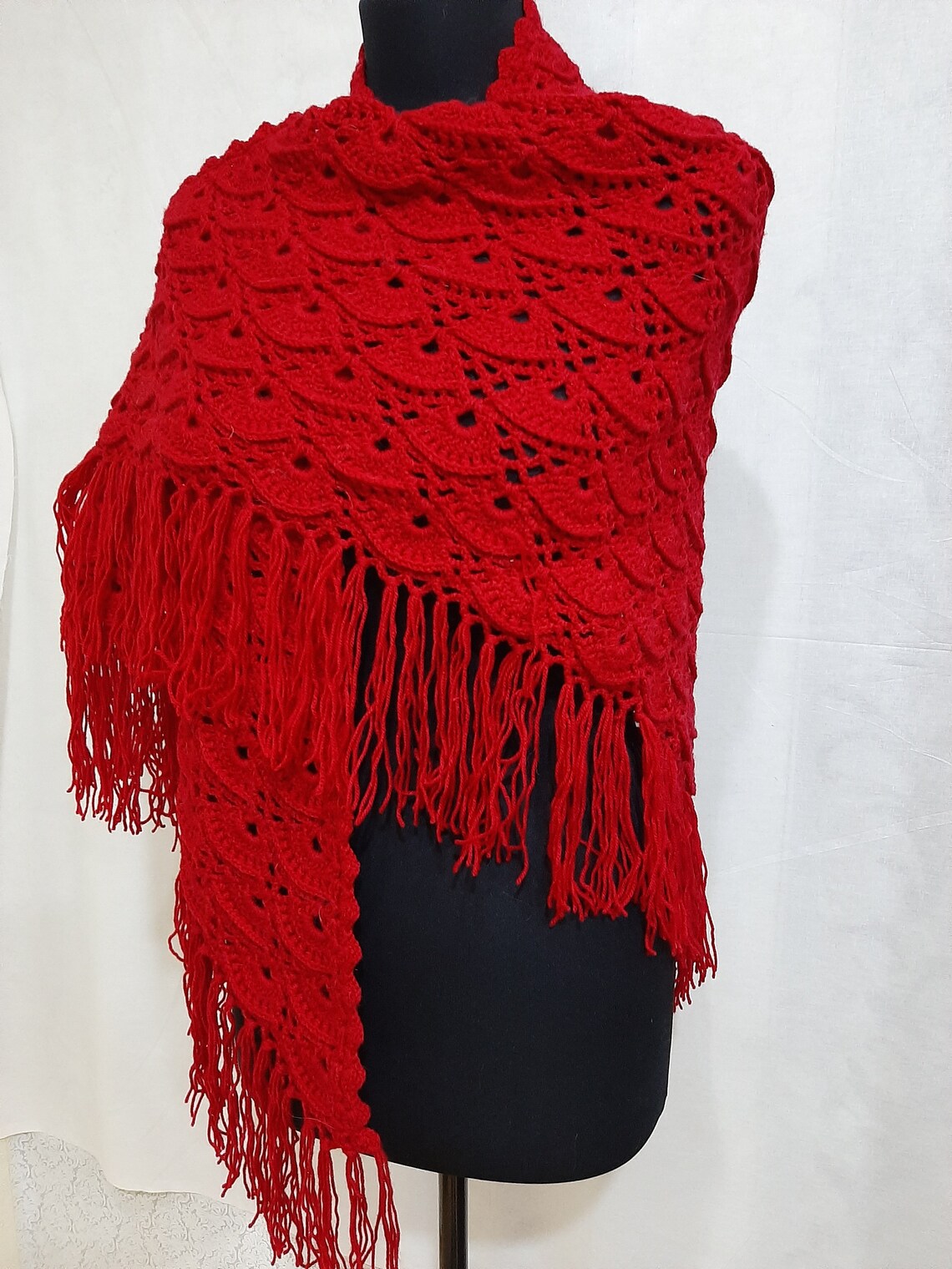 shawl for red gown