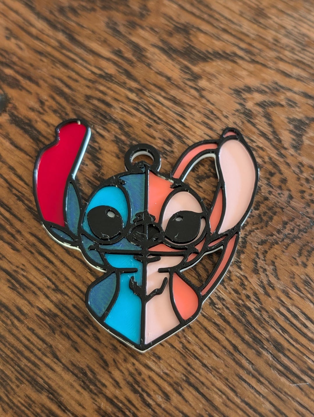 Stitch and Angel Keyring 3D Print - Etsy UK