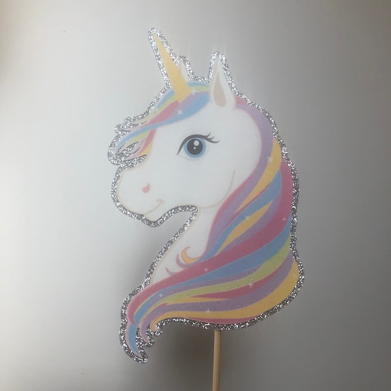 Unicorn Cake Charm, unicorn cake topper, unicorn birthday cake topper,  unicorn party decor -  Italia