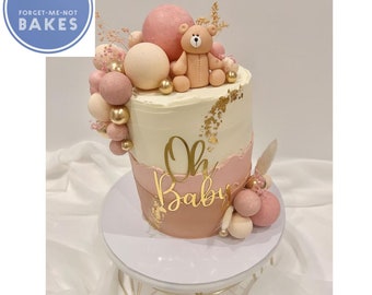 Oh baby Cake charm, baby shower cake topper, baby shower decorations, gender reveal baby shower, oh baby charm