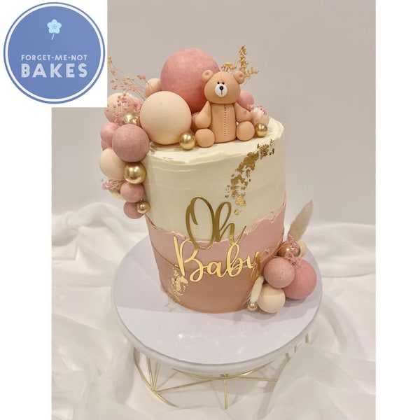 Oh baby Cake charm, baby shower cake topper, baby shower decorations, gender reveal baby shower, oh baby charm