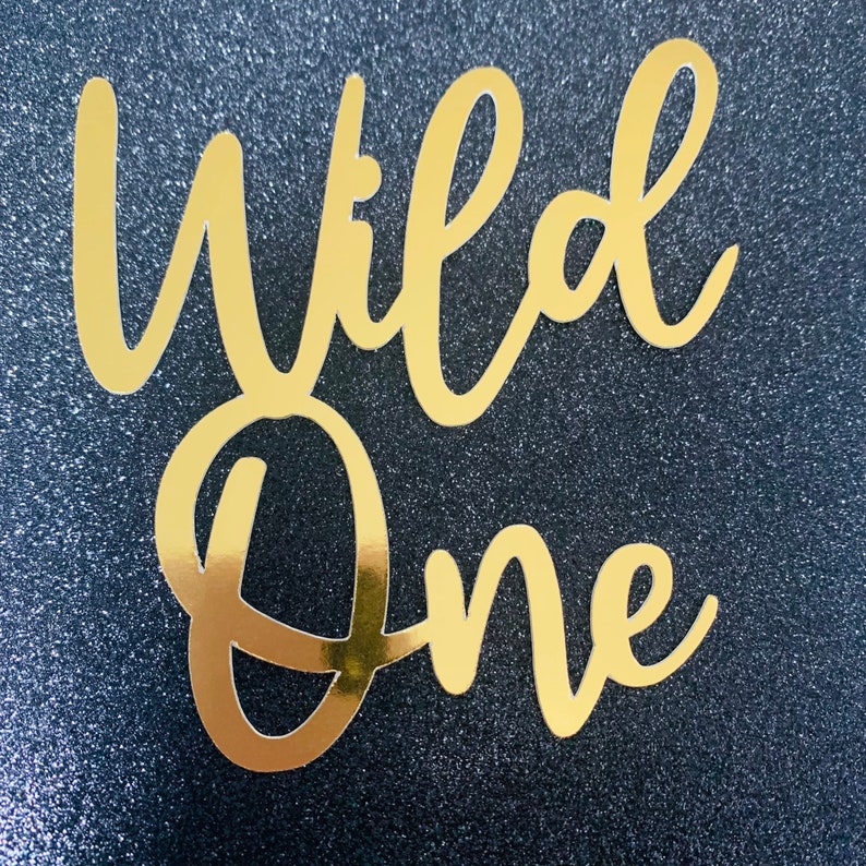 Wild One Cake Charm, 1st Birthday Cake Topper, One Cake Decorations ...
