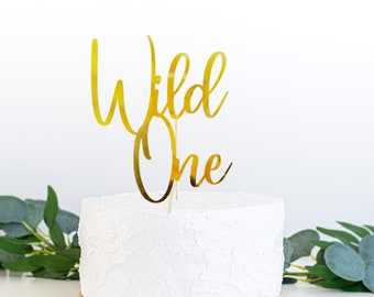 Wild One Cake topper, 1st birthday cake topper, one cake topper decorations, wild one safari cake, first birthday decor